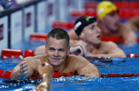 D. Rap&scaron;ys ir T. Lukminas su puikiais rezultatais įplaukė į EČ pusfinalį, Lietuvos rekordą gerino estafetė