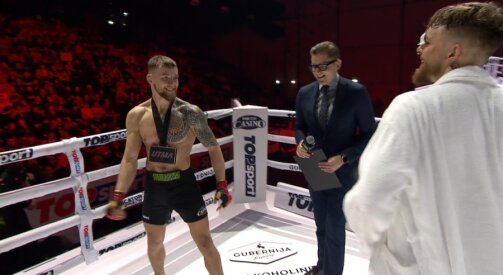 Ilgai laukta kova įvyko: Matas Stebuliauskas per minutę nuostabiu veiksmu įveikė latvį