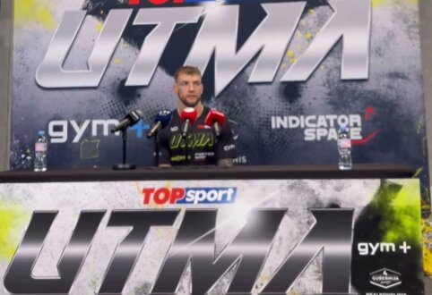 M. Stebuliauskas gyrė latvį, M. Jasiūnas vylėsi, kad dar kartą galės kovoti UTMA ringe