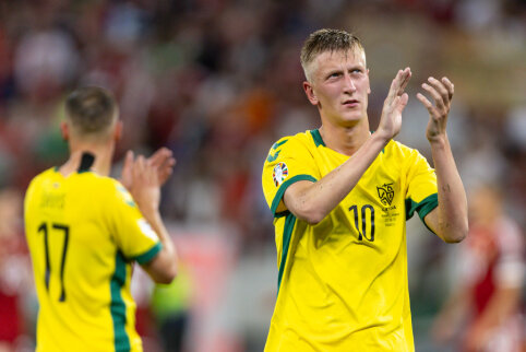 Tautų lygos i&scaron;likimo dvikovoje &ndash; minimali Lietuvos pergalė ir raudonos kortelės