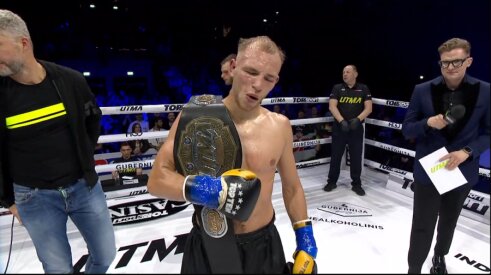 Paskutinės minutės pokyčiai &bdquo;UTMA 10&ldquo;: kova dėl &bdquo;Muay thai&ldquo; čempiono diržo nebeįvyks