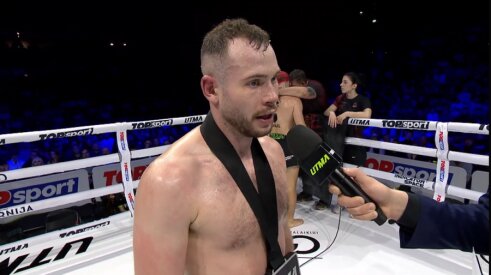 &bdquo;UTMA 11&ldquo;: A. Velenciuc nokautu netikėtai įveikė A. Kudre&scaron;ovą, Pultaražinskas nutraukė pralaimėjimų seriją