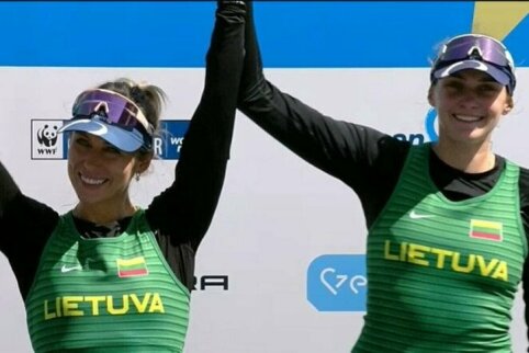 Europos irklavimo čempionate &ndash; D. Karalienės ir D. Rimkutės sidabras bei G. Bieliausko bronza