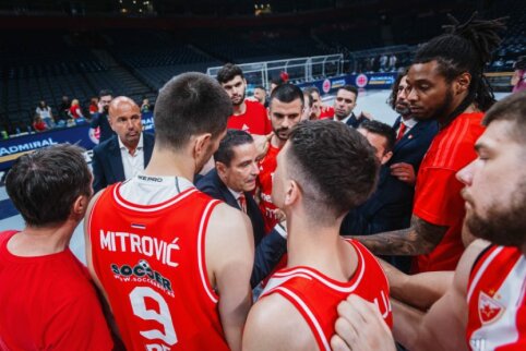 Teisėjais toliau besiskundžianti &bdquo;Crvena Zvezda&ldquo; apmaudžiai pralaimėjo prie&scaron; PAO