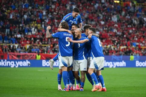 EURO 2024: greičiausią įvartį Europos čempionatų istorijoje pelniusi Albanija krito prie&scaron; Italijos rinktinę