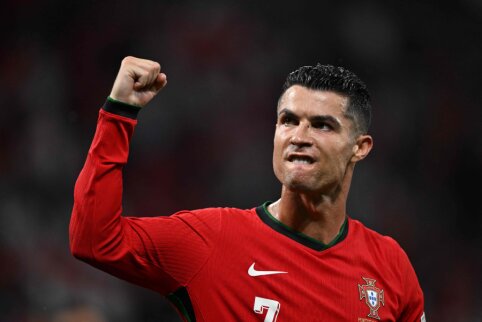 C. Ronaldo rekordu pažymėtose rungtynėse Portugalija palaužė Čekiją