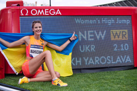 Neįtikėtina: ukrainietė Y. Mahuchikh pagerino 37 metus gyvavusį pasaulio rekordą