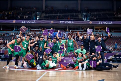 Trita&scaron;kiais siautę brazilai Rygoje įveikė latvius bei i&scaron;kovojo vietą olimpiadoje