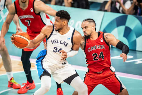 Olimpinis krep&scaron;inis: dramati&scaron;koje kovoje Kanada įveikė Graikiją (kiti rezultatai)