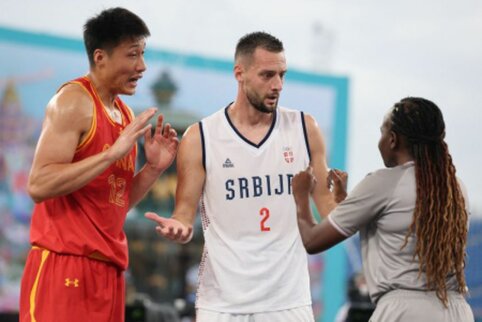 Silpnų varžovų nėra: Kinija 3x3 krep&scaron;inyje sensacingai patiesė serbus