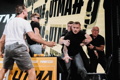 &bdquo;Padarei klaida py**re&ldquo;: S. Maslobojevas UTMA spaudos konferencijoje kibo į &bdquo;Rimkenzo&ldquo; atlapus