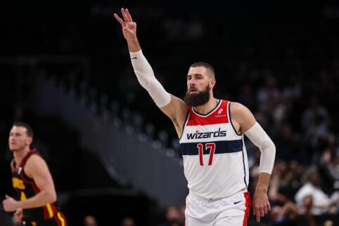 Antroji pergalė i&scaron; eilės: J. Valančiūno sezono rekordą vainikavo &bdquo;Wizards&ldquo; pergalė