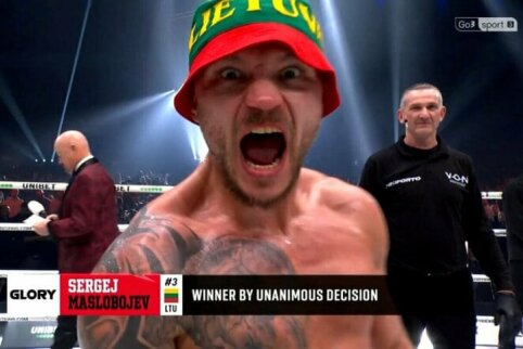 Sėkmingas &bdquo;Glory&ldquo; sugrįžimas: S. Maslobojevas vieningu teisėju sprendimu nugalėjo dvide&scaron;imtmetį rumuną