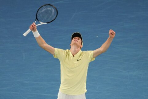 J. Sinneris Vimbldono a&scaron;tuntfinalį pasiekė nepralaimėjęs nei vieno seto