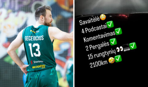 M. Gecevičius papasakojo apie sudėtiną darbo savaitę: mačai, tinklalaidės bei LKL komentavimas