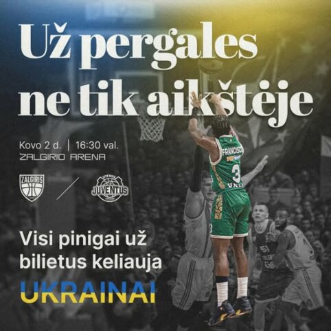 &bdquo;Žalgiris&ldquo; po pergalės Serbijoje organizuoja specialią akciją Ukrainai