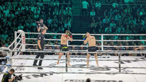 Pagrindinėje &bdquo;UTMA 12&ldquo; turnyro kovoje &ndash; H. Vik&scaron;raičio pasitraukimas ir čempioni&scaron;kas R. Avlasevičiaus pasirodymas