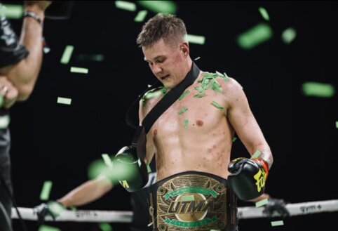 UTMA diržą i&scaron;kovojęs R. Avlasevičius: &bdquo;Tai buvo viena i&scaron; mano svajonių&ldquo;