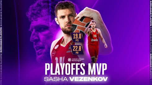 Eurolygos atkrintamųjų MVP titulą i&scaron;kovojo &bdquo;Olympiacos&ldquo; lyderis
