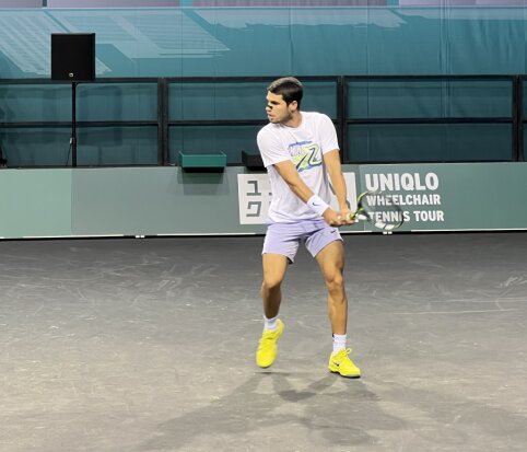 C. Alcarazas Katare turėjo vargo su prancūzu