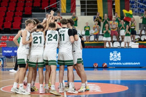 Į Europos čempionato finalą prasibrovę Lietuvos U16 vaikinai susikaus su Serbijos bendraamžiais