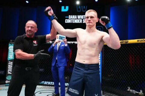 M. Kondratavičius dominavo ringe ir techniniu nokautu i&scaron;kovojo kontraktą su UFC