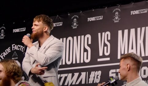 Savo pergale prie&scaron; N. Kani&scaron;auską tikintis D. Dirkstys pasiūlė lažintis R. Avlasevičiui