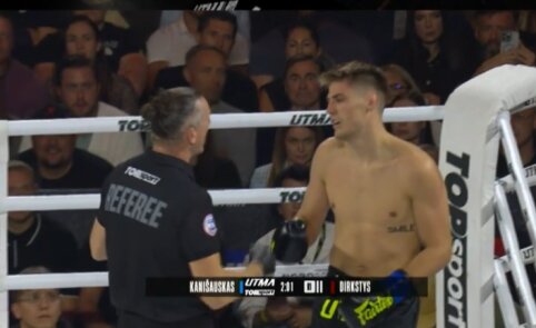 Netikėta: D. Dirkstys per minutę susitvarkė su N. Kani&scaron;ausku