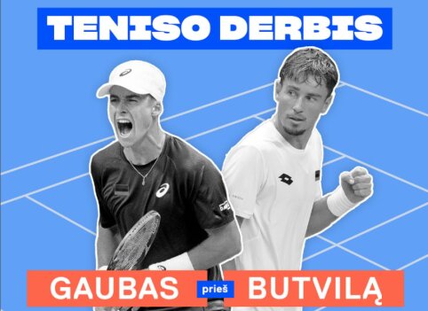 Dovana teniso gerbėjams: Butvilas ir Gaubas stos akis į akį gruodžio mėnesį