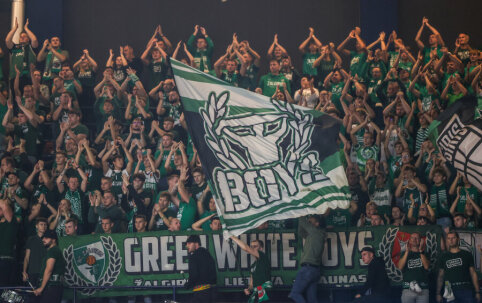 &bdquo;Žalgirio&ldquo; fanai protestavo prie&scaron; naująjį KAM ministrą