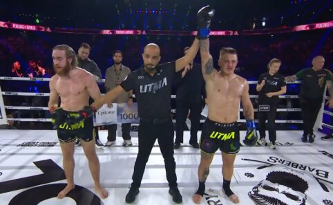 D. Rimkus &ndash; be diržo: M. Perednis du kartus savo varžovą siuntė į nokautą bei &scaron;ventė pergalę