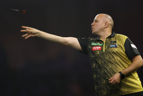 D. Labanauskas garbingai prie&scaron;inosi geriausiam pasaulio smiginio žaidėjui