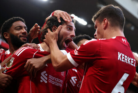 D. Szoboszlai pakartojo Viniciaus įvarčio &scaron;ventę