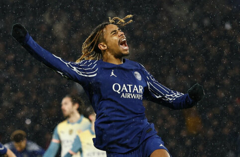 Barcola įvartis lėmė vėlyvą PSG pergalę