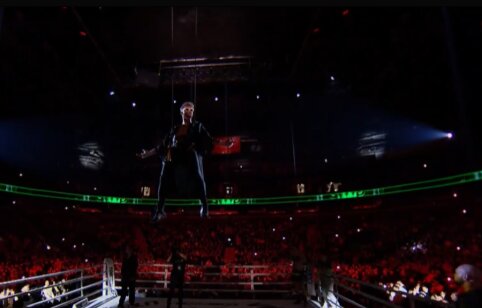 D. Dirkstys įspūdingai įskrido į ringą, o parodomoje kovoje neturėjo &scaron;ansų reperis Proflame