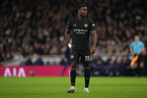 &bdquo;Manchester City&ldquo; žengė į FA taurės a&scaron;tuntfinalį, M. Guehi pelnė įvartį