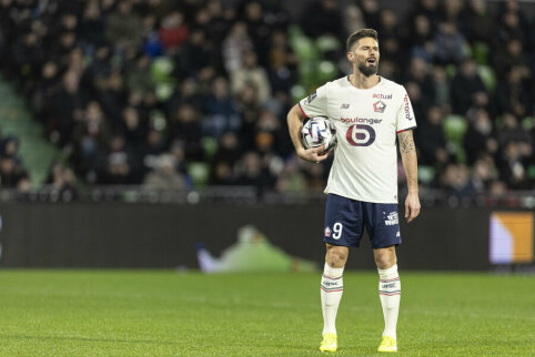Nesenstantis O. Giroud padėjo LOSC Lille užsitikrinti vietą Europos lygos a&scaron;tuntfinalyje