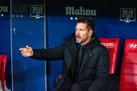 D. Simeone pakomentavo artėjantį ketvirtfinalį prie&scaron; &bdquo;Barcelona&ldquo; klubą