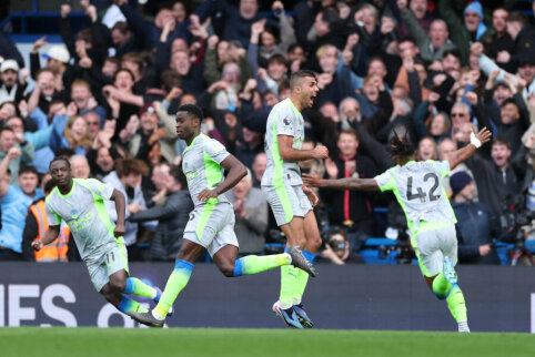 &bdquo;Manchester City&ldquo; antrajame kėlinyje sutriu&scaron;kino &bdquo;Chelsea&ldquo;