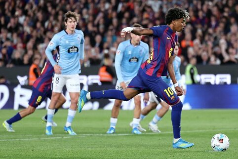 Dėl traumuotų žaidėjų netekusi Barcelona i&scaron;kovojo pergalę prie&scaron; Celtą