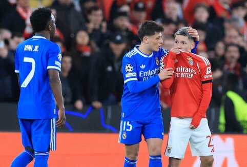G. Prestianni, įžeidęs Vinicių, gavo žymią UEFA bausmę